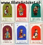 Gibraltar gib 328#333  1975 Kinderen en kerstfeest  Postfris