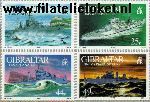Gibraltar gib 690#693  1994 Oorlogsschepen W.O. II  Postfris