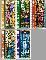 Gibraltar gib 808#812  1997 Glas-in-lood  Postfris