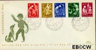 Nederland NL E54 1962 Kinderactiviteiten FDC zonder adres