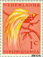 Nieuw-Guinea NG 25  1954 Paradijsvogel 1 cent  Gestempeld