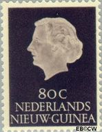 Nieuw-Guinea NG 35  1955 Type 'En Profile' 80 cent  Gestempeld