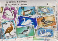 Postzegelpakket, 25 Eenden & Zwanen