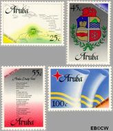 Aruba AR 1#4 1986 Status Aparte Postfris