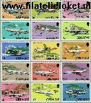 Gibraltar gib 432#446  1982 Vliegtuigen  Postfris