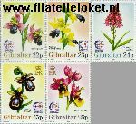 Gibraltar gib 722#726  1995 Postzegeltentoonstelling Singapore  Postfris