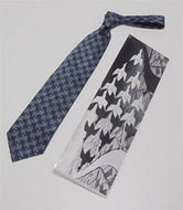M.C. Escher stropdas blauw