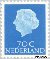 Nederland NL 632  1957 Koningin Juliana- Type 'En Profile' 70 cent  Gestempeld