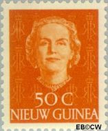Nieuw-Guinea NG 16  1950 Type 'En Face' 50 cent  Gestempeld