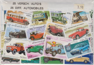 Postzegelpakket, 50 verschillende Auto's