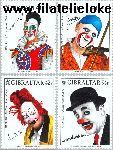 Gibraltar gib 1002#1005  2002 C.E.P.T.- Circus  Postfris