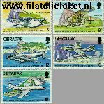 Gibraltar gib 378#382  1978 R.A.F.A.  Postfris