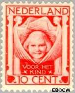 Nederland NL 143  1924 Kinderkopje tussen engelen 10+2½ cent  Ongebruikt