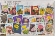 Postzegelpakket, 50 verschillende Cactussen