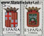 SPA 1338#1339 Postfris 1962 Provinciewapens