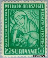 Suriname SU 138  1928 Van Heemstra stichting 2+2 cent  Gestempeld