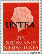 West-Nieuw-Guinea NG WNG6  1962 UNTEA opdruk 25 cent  Gestempeld
