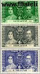 Gibraltar gib 104#106  1937 Koning Geoge V- Kroningsjubileum  Postfris
