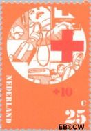 Nederland NL 1017 1972 Rode Kruis Postfris 25+10