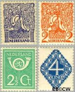 Nederland NL 110#113  1923 Diverse voorstellingen   cent  Ongebruikt