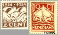 Nederland NL 139#140  1924 Ned. Reddingmaatschappij   cent  Ongebruikt