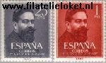 SPA 1215#1216 Postfris 1960 Albéniz, Isaac