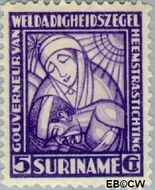 Suriname SU 139  1928 Van Heemstra stichting 5+3 cent  Gestempeld