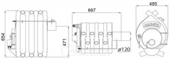 Soba Canadiana - CALGARY CLASIC, Tip 00, 6Kw -100mc,