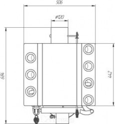Soba canadiana MONTREAL LUX SEMINEU , Tip 02 - 19 Kw, 500 mc.