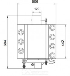 Soba canadiana CALGARY LUX - SEMINEU ,Tip 00, 7Kw, 130mc