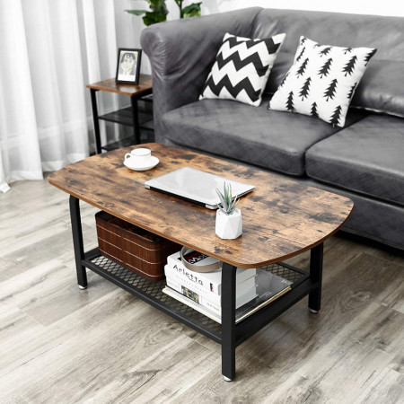 Masa living Industrial Design Tea Table 110 x 60 x 45 cm (L x l x l)
