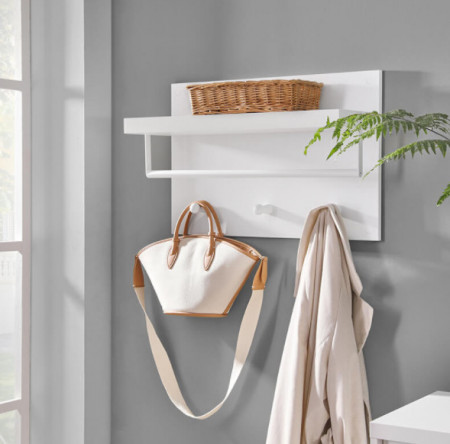 CUIER PENTRU PERETE CU ETAJERA MODERN WHITE