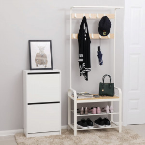 CUIER HOL CU PANTOFAR IVORY WHITE 72 x 33,7 x 183 cm (L x l x H)