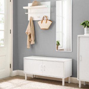 CUIER PENTRU PERETE CU ETAJERA MODERN WHITE