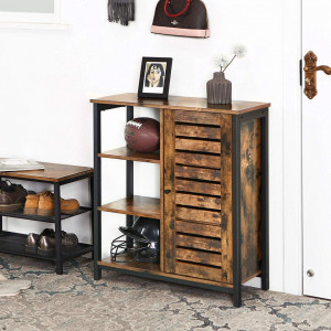 Dulap depozitare cu rafturi Industrial Storage 70 x 30 x 81 cm Maro Vintage