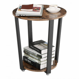Masa living, blat rotund Industrial Design 50 x 50 x 57 cm (L x l x l) Maro Vintage