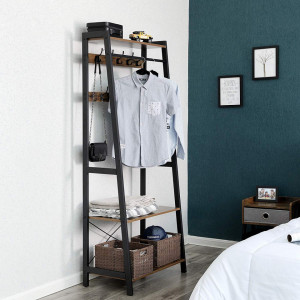 Raft pentru haine, dressing , suport umerase 76 x 22,5 / 42,8 x 180 cm