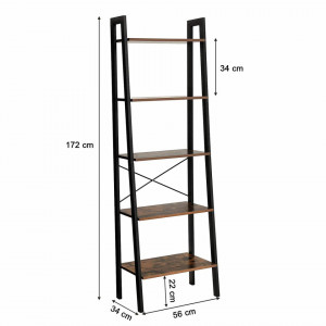 BIBLIOTECA DECORATIVA BROWN 56 x 34 x 172 cm