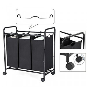 COS ORGANIZATOR CU 3 COMPARTIMENTE BLACK
