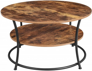 MASA DE CAFEA ROTUNDA CU RAFT DESIGN INDUSTRIAL MARO RUSTIC