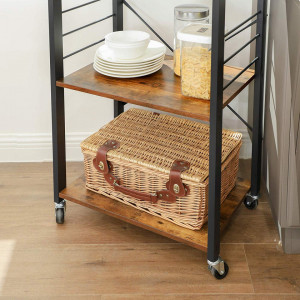 Raft mobil pentru servire, industrial Design 60 x 40 x 89 cm L x W x H
