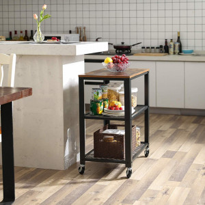 Masa mobila pentru servire Kitchen Rolling Industrial 60 x 40 x 77,5 cm (L x l x H)