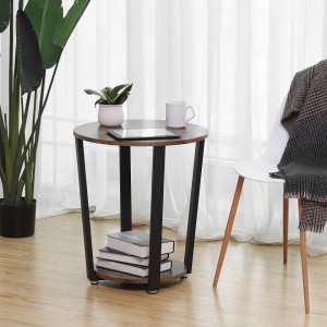 Masa living, blat rotund Industrial Design 50 x 50 x 57 cm (L x l x l) Maro Vintage