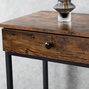 MASA INALTA CU 2 SERTARE VINTAGE BROWN