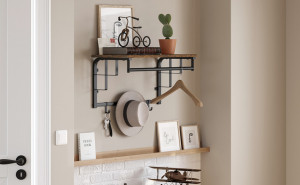 CUIER HOL CU ETAJERA BROWN INDUSTRIAL
