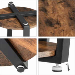 Masa living, blat rotund Industrial Design 50 x 50 x 57 cm (L x l x l) Maro Vintage