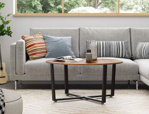 MASA LIVING CU BLAT ROTUND INDUSTRIAL STYLE COCKTAIL