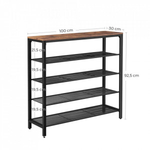 PANTOFAR PE 5 NIVELE INDUSTRIAL 100 x 30 x 92,5 cm