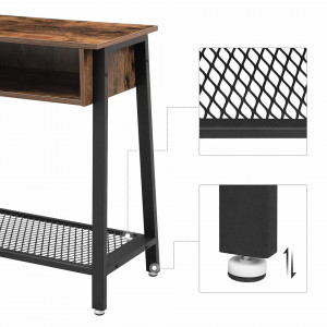 CONSOLA LIVING INDUSTRIAL DESIGN BROWN