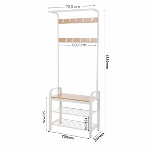 CUIER HOL CU PANTOFAR IVORY WHITE 72 x 33,7 x 183 cm (L x l x H)